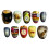 (S) Colorful Almond Press-On Nails - 10PCS Reusable 9