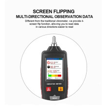 Vibrationsanalysator Digital Vibrationsmätare Handhållen Vibrationsmonitor Färgdisplay Mekanisk Utrustning Testprob