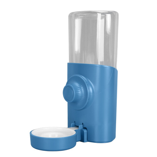 600ML Large Capacity Blue Pet Water Dispenser, Hanging Automatic Feeder 1