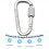 Screw Lock D-Shape Carabiner, Wear Resistant 2