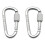 Screw Lock D-Shape Carabiner, Wear Resistant 5
