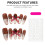(L) Cat Eye Press-On Nails, Odorless & Eco-Friendly 3