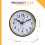 Black Arabic Numeral Wall Clock for Living Room 3