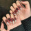 (L) Cat Eye Press-On Nails, Odorless & Eco-Friendly 5