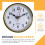 Black Arabic Numeral Wall Clock for Living Room 5