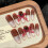 (L) Cat Eye Press-On Nails, Odorless & Eco-Friendly 8