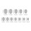 24pcs Red Press On Nails for Women 3