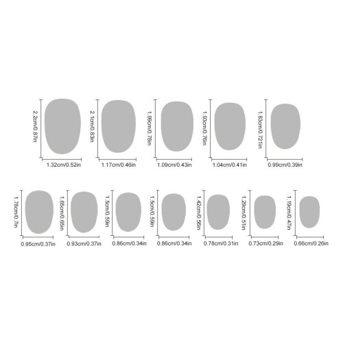 24pcs Red Press On Nails for Women 2