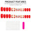 24pcs Red Press On Nails for Women 6