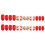 24pcs Red Press On Nails for Women 7