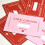 (Half red and pink) Love Notes Scratch Cards for Couples - 50 Chars 2