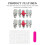 (S) 3D Flower False Nails Kit, Long Pointed DIY Design 7