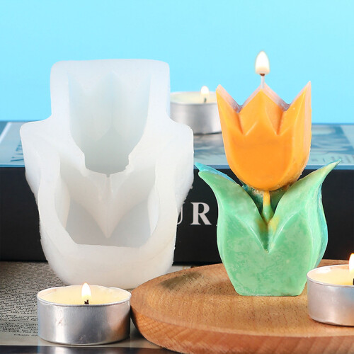(2548) Epoxy Tulip Mold for DIY Candle & Decor 2