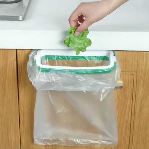 Kitchen Trash Bag Holder, Cabinet Rack, Small Garbage Bin 1