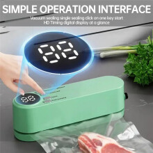 Machine à Sceller Sous Vide en Plastique de Qualité Alimentaire, Scellant les Sacs Sous Vide et les Sacs en Rouleau. Accessoire de Cuisine Idéal B