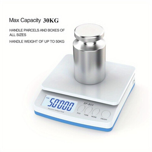 SF803 Electronic Kitchen Scale Catering Scale Electronic 30kg/1g Scale Precision Table Scale Digital Kitchen Scale Black 2