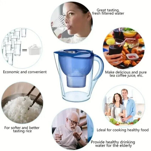 Household Water Filter,Water Purifier Kettle with Filter Element, Activated Carbon Filter Tank,DrinkingWaterKettle 2