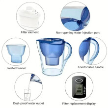 Household Water Filter,Water Purifier Kettle with Filter Element, Activated Carbon Filter Tank,DrinkingWaterKettle
