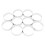 40 Pcs Circular Stainless Steel Tart Ring Tower Pie Cake Mould Baking Tools Perforated Cake Mousse Ring,8cm 2