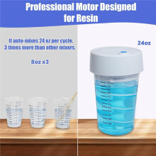 Auto Resin Mixer, Automatic Hands-Free Epoxy Resin Mixer 24Fl.Oz Mixing Capacity, Perfect for Molds, Soap Making Kits