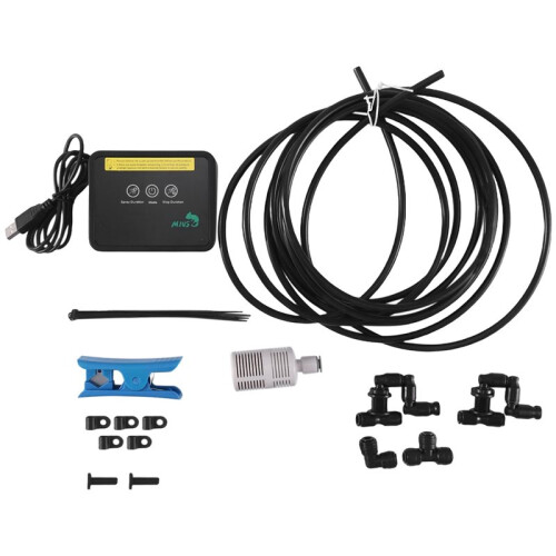 2X MIUS Intelligent Automatic Mist Spray System Set Electronic Timer LCD Screen Sprinkler Controller 1