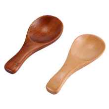 40 Pieces Small Wooden Spoons Condiments Sugar Seasoning Salt Honey Teaspoon Coffee Tea Jam Mustard Wood Spoons