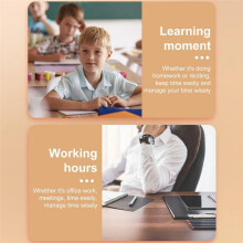 Timer with Light Beep Notification with Light Beep Multi-Function Electronic Timer Clock for Studying Breaks for Gym