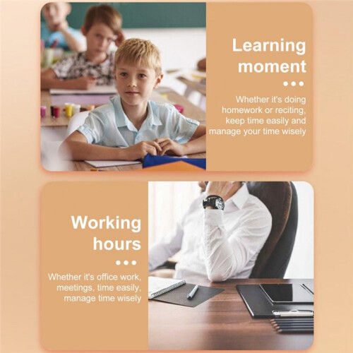 Timer with Light Beep Notification with Light Beep Multi-Function Electronic Timer Clock for Studying Breaks for Gym
