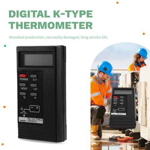 TES-1310 Digital Termoelementtemperaturtermometer Bärbar Digital K-Typ Termometer Digital K-Typ Termometer 2
