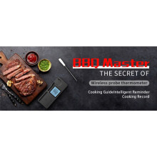 Rechargeable 800FT Range Digital Wireless Kitchen Food Steak BBQ Meat Thermometer with Waterproof Probe