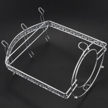 2X Silver Plating Coffee Cup Hob Cup Dish Rack Can Hang Most 6 Cups and Saucers Metal Stand Holder