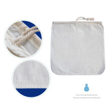 6 Pack Organic Reusable Cold Coffee Brew Filters Bag,12 Inch Wine Brewing Filters Eco-Friendly Mesh Cotton Filter