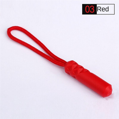 Plastic Zipper Puller, Plastic Puller, Climbing Zipper Tail Rope, Backpack Zipper Rope Red 1