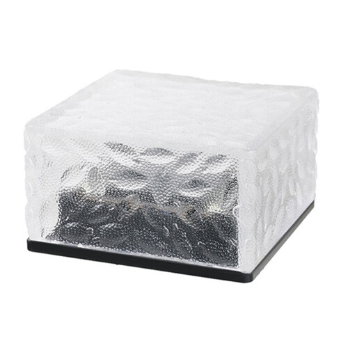Solar Ground Light Ice Brick Shape, Waterproof, Auto On/Off