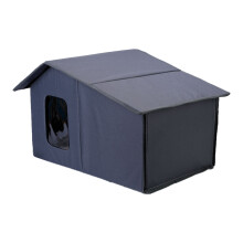 Pet Shelter Foldable Warm Cat House for Outdoor Cats Cat Bed Cats Dogs Shelter Cat Cave Keep Warm A