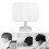 Supporto per libri regolabile bianco con clip 12.0x12.0cm 15