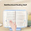 Supporto per libri regolabile blu con clip per pagine 12x12cm 10