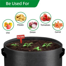 Potato Grow Bags with Flap Window,Garden Planting Bag with Durable Handle,Plant Pots for Tomato, Vegetable and Fruits B