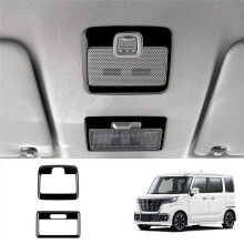 Autocollant de Garniture de Couvercle de Lampe de Lecture Avant de Voiture pour Spacia 2017-2022 Cadre de Garniture de Bouton SOS de Toit de