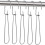Pattern Hooks 24 Pcs Metal Pattern Hangers 7.3 Inch Sewing Pattern Making Paper Storage Hanging Hook 2