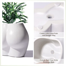 Cute Body Shaped Planter Fun Plant Pots Indoor with Drainage Hole for Houseplants Succulents Small Plant