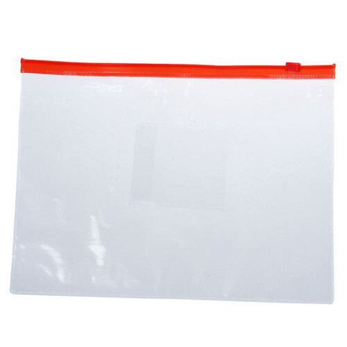 40Pcs Plastic Slider Zip Lock Bags Files Holder for A5 Paper 2