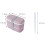 2X Lancheira de 2 Camadas para Micro-Ondas com Compartimentos Bento Box Verde 6