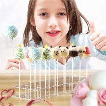 4-Pack 21 Loch Acryl Lutscher Halter für Hochzeiten Baby Partys Geburtstag Feiern JubiläEn Kuchen Lutscher Ständer