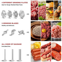 1Set Stainless Steel Alphabet Letter Cookie Cutters Mold & 1 Set Metal Food Grinder Attachment