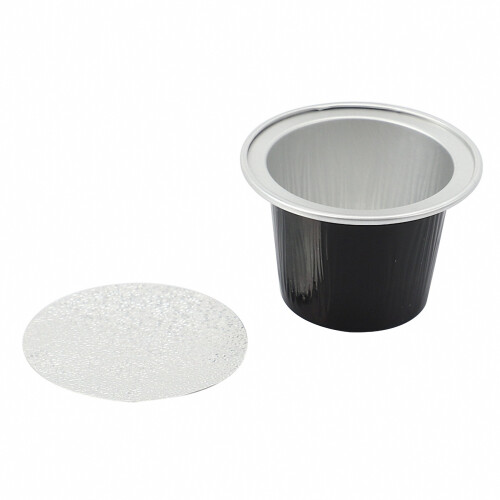 250Sets Refillable Coffee Capsules Cup Disposable Coffee Capsules Packaging Cafe Supplies for  Black 1