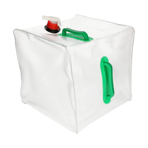 Ensemble de 8 Bidons D'Eau Pliables avec Anse et Robinet Verseur 20 L