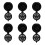 Reusable  Capsules Filter Compatible with  Coffee Machines with Coffee Spoon Brush (24, Black) 2