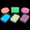 2X Silicone Soap Mold for Soap Making 3D 6 Forms Oval Rectangle Soap Mould Flowers Bathroom Kitchen Soap Mold 3