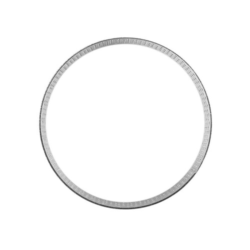 30Pcs Round Dessert Stainless Steel Perforated Fruit Pie Quiche Cake Mousse Mold Kitchen Baking Mold 6cm 2